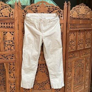 🌹NWOT Talbots Elegant Lassoc Cream Capri length pant